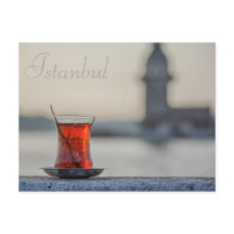 Istanbul - Turkish tea post card