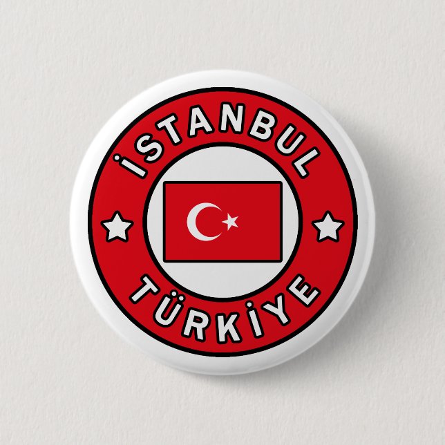 İstanbul Türkiye Button (Front)