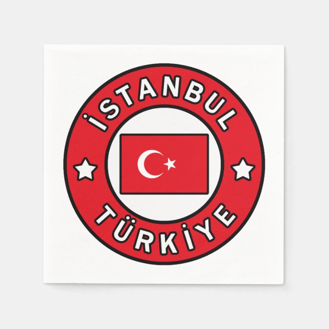İstanbul Türkiye Napkins (Front)