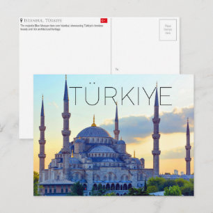 Istanbul, Türkiye Travel Postcard