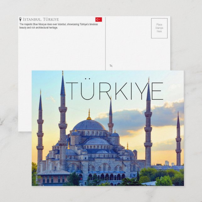 Istanbul, Türkiye Travel Postcard (Front/Back)