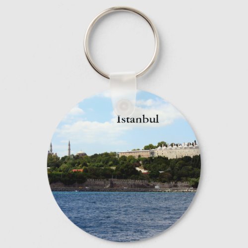 Istanbul View_ Harbor Keychain