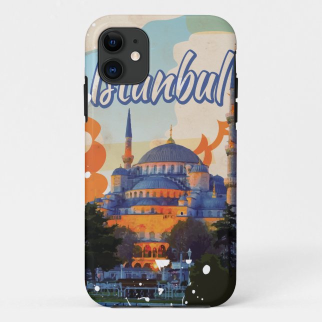Istanbul Vintage Travel Poster Case-Mate iPhone Case (Back)