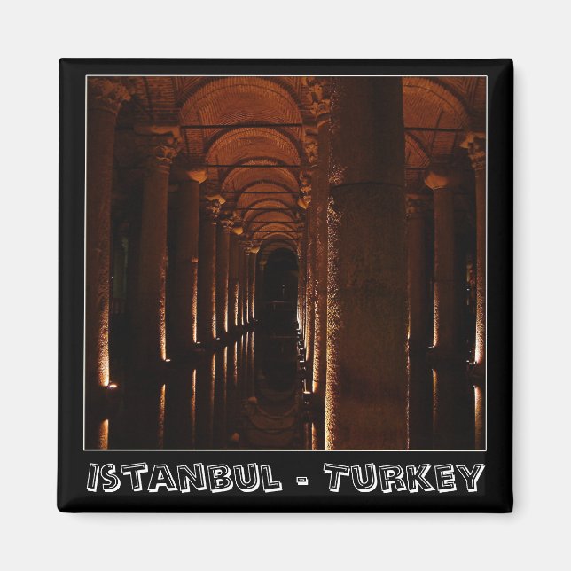 Istanbul, water cistern, Turkey (Fridge Magnet) Magnet (Front)