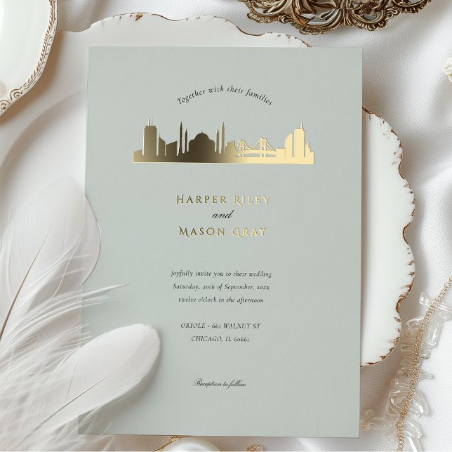 Istanbul Wedding Invitation Foil Invitation (Creator Uploaded)