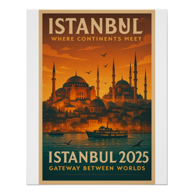 Istanbul – Where Continents Meet Poster (Front)