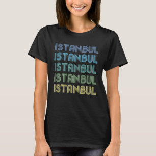 ISTANBUL  Word On A  Vintage Retro T-Shirt