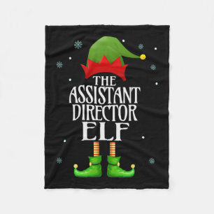 Istant Director Elf Xmas Funny Family Matching Chr Fleece Blanket