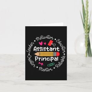 Istant Principal Happy First Day Of School Back To Card