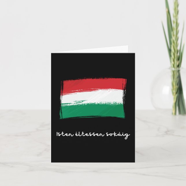 Isten éltessen sokáig, Hungarian birthday  Card (Front)