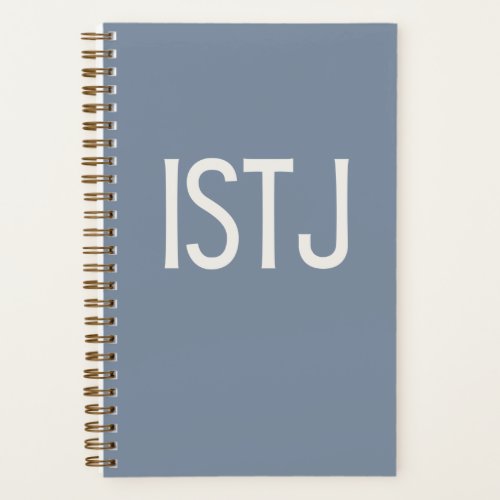 ISTJ Personalized Blue Journal Notebook