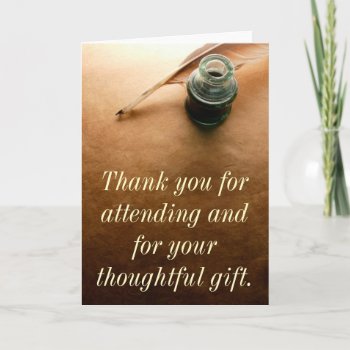 Istockcalligraphy  Thank You For Attending And ... by moepontiac at Zazzle