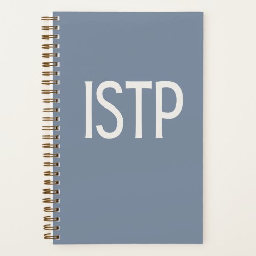 ISTP Personalized Blue Journal Notebook