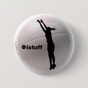 istuff Volleyball Pinback Button