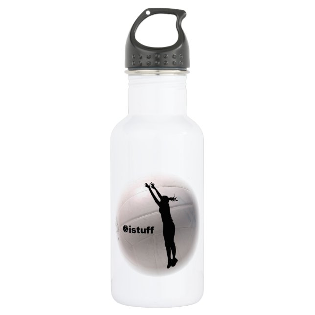 istuff Volleyball Stainless Steel Water Bottle (Front)