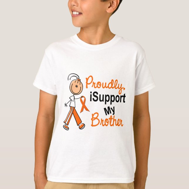 iSupport 1 SFT Leukemia MS Kidney Cancer BROTHER T-Shirt (Front)