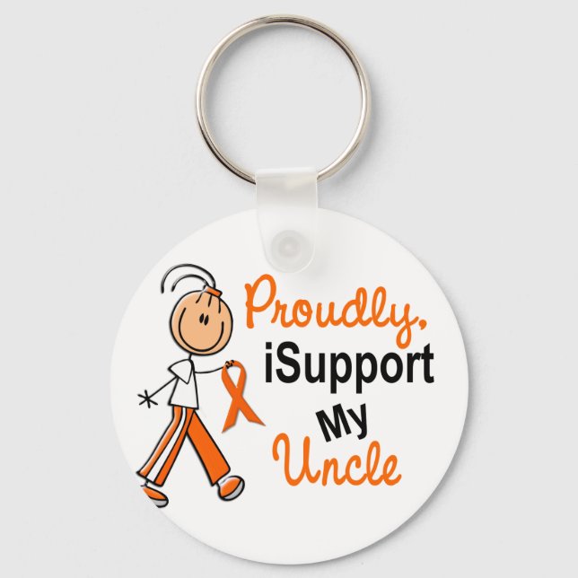 iSupport 1 SFT Leukemia MS Kidney Cancer UNCLE Keychain (Front)