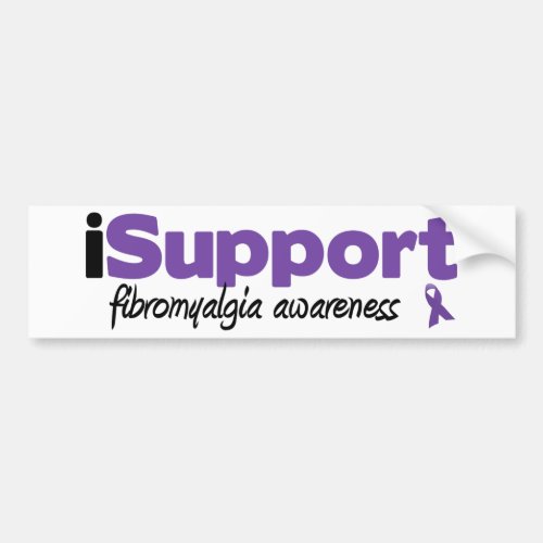 iSupport Fibromyalgia Bumper Sticker