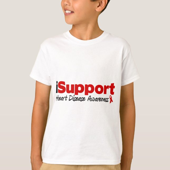 iSupport Heart Disease T-Shirt (Front)