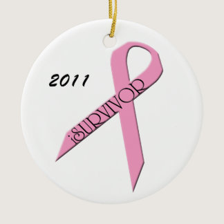 iSurvivor Breast Cancer Survivor Ornament