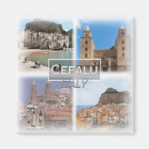 IT3264 Europe, Sicily, Cefalu, fridge Magnet