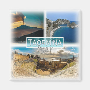 IT3273 Europe, Italy, Sicily, Taormina, fridge Magnet