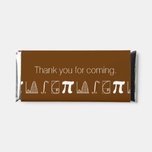 It Adds Up in Chocolate Hershey Bar Favors