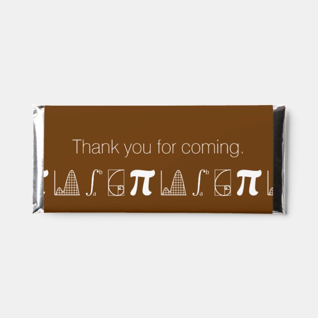 It Adds Up in Chocolate Hershey Bar Favors (Front)
