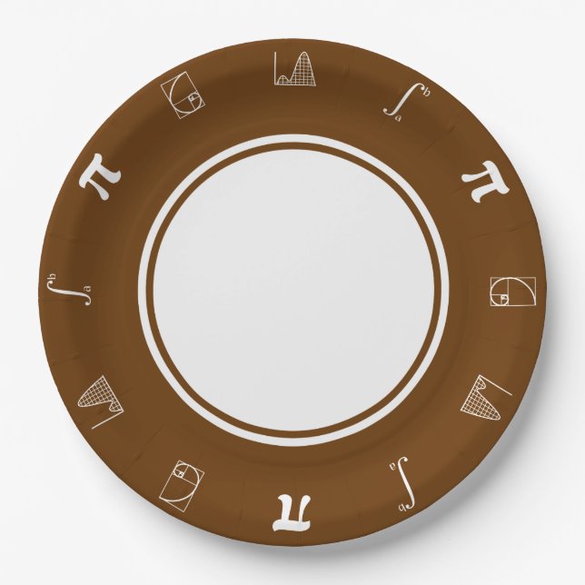It Adds Up in Chocolate Paper Plate (Front)