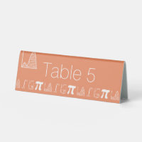 It Adds Up in Coral Table Tent Sign