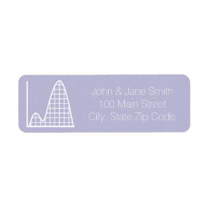 It Adds Up in Lavender Return Address Label