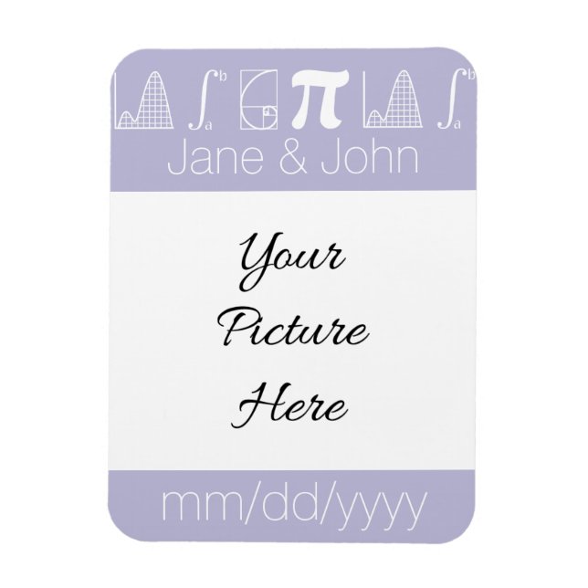 It Adds Up in Lavender Save-the-Date Magnet (Vertical)