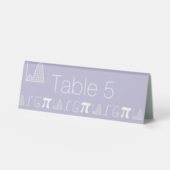 It Adds Up in Lavender Table Tent Sign (Front)