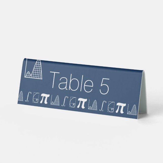 It Adds Up in Navy Table Tent Sign (Front)