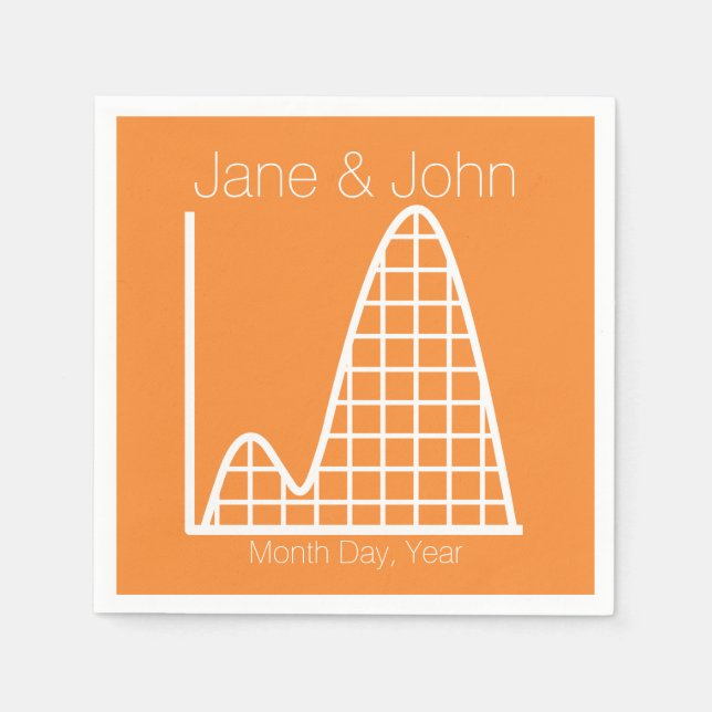 It Adds Up in Orange Napkins (Front)