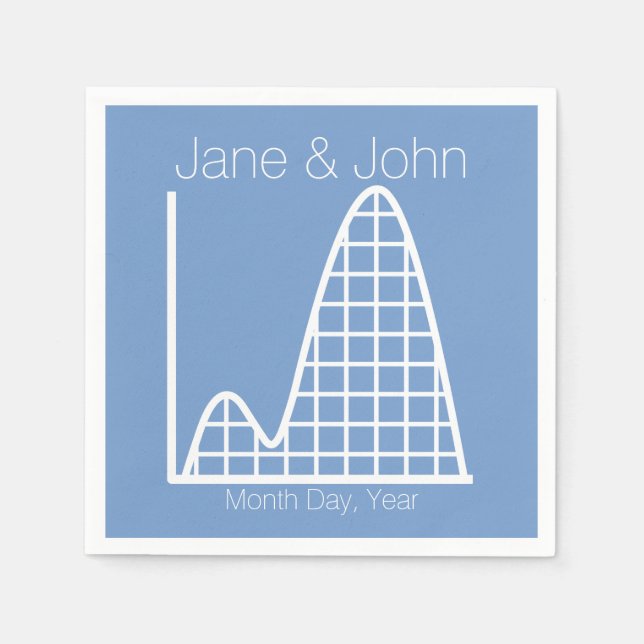It Adds Up in Periwinkle Napkins (Front)