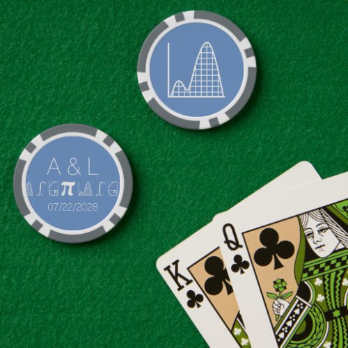 It Adds Up in Periwinkle Poker Chips