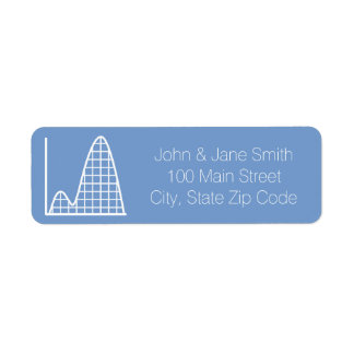 It Adds Up in Periwinkle Return Address Label