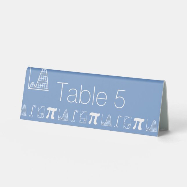 It Adds Up in Periwinkle Table Tent Sign (Front)