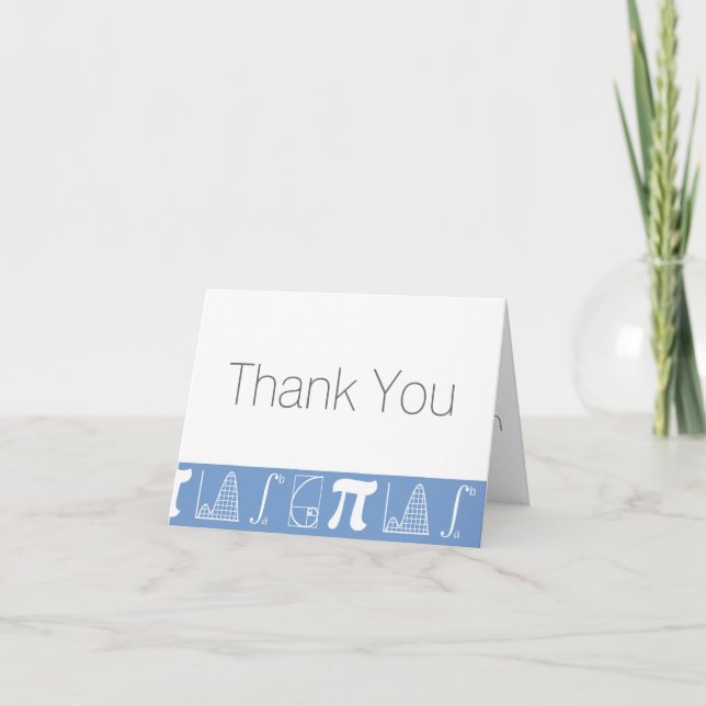 It Adds Up in Periwinkle Thank You Card (Front)
