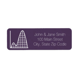It Adds Up in Purple Return Address Label