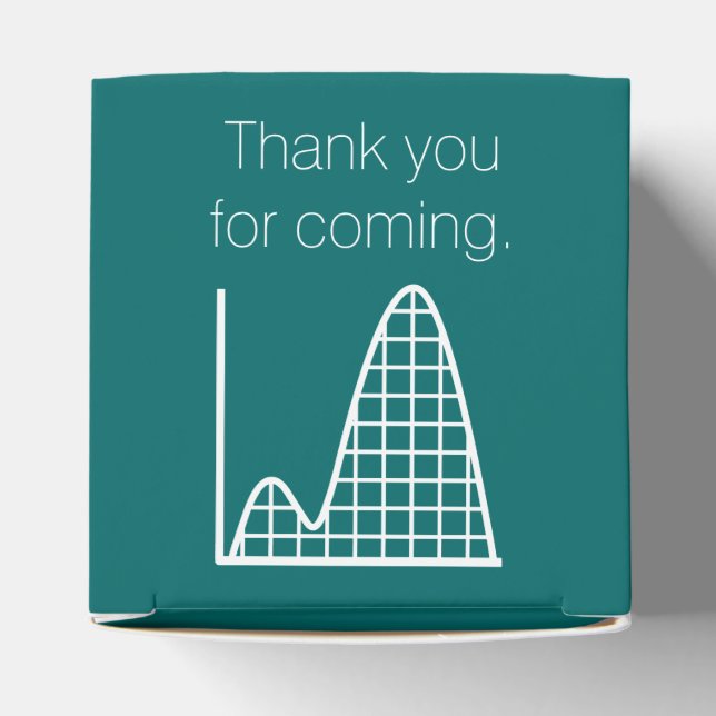 It Adds Up in Teal Favor Box (Top)