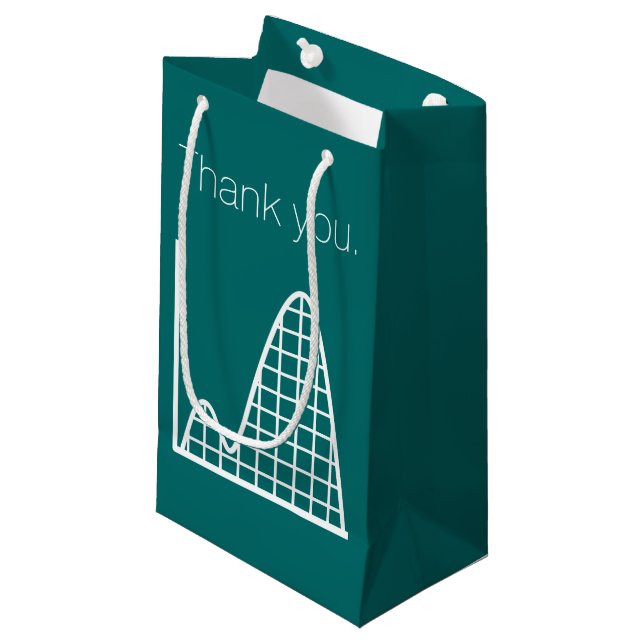 It Adds Up in Teal Gift Bag (Front Angled)