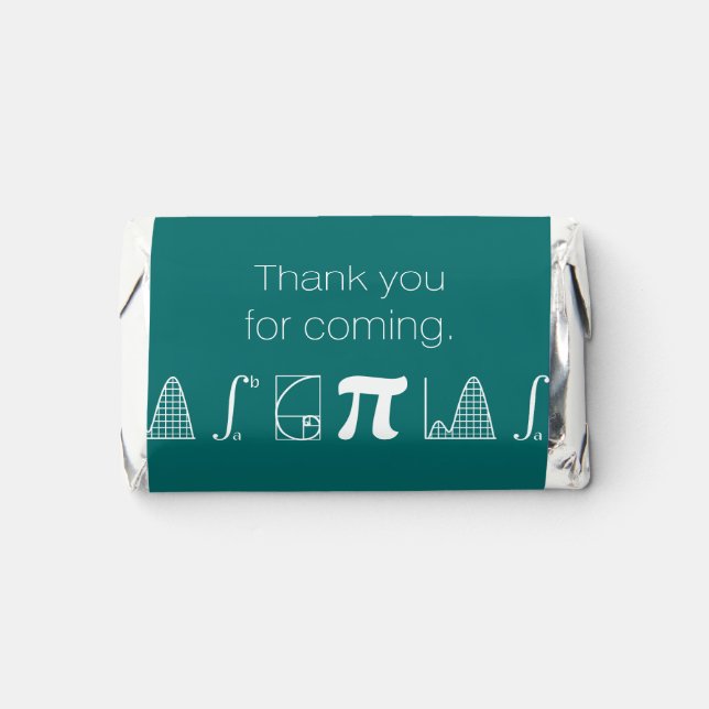 It Adds Up in Teal Hershey's Miniatures (Front)