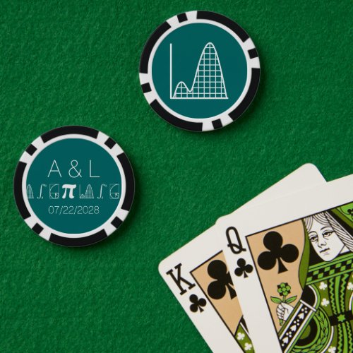 It Adds Up in Teal Poker Chips