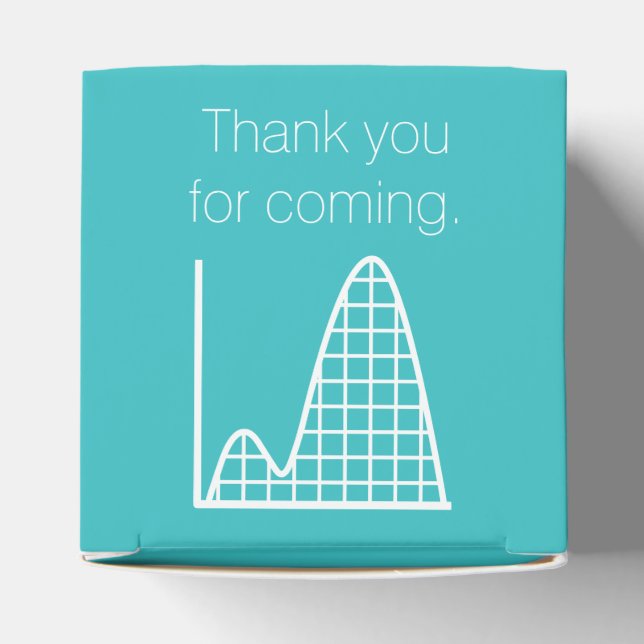 It Adds Up in Turquoise Favor Box (Top)
