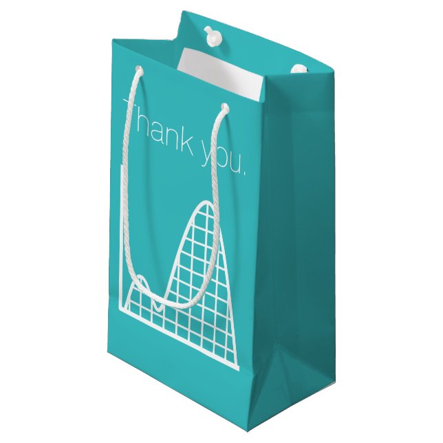 It Adds Up in Turquoise Gift Bag (Front Angled)