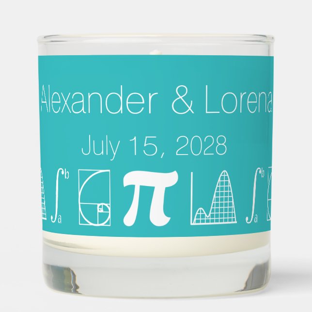 It Adds Up in Turquoise Scented Candle (Front)