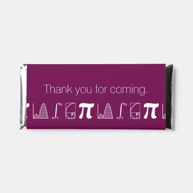 It Adds Up in Wine Hershey Bar Favors (Front)