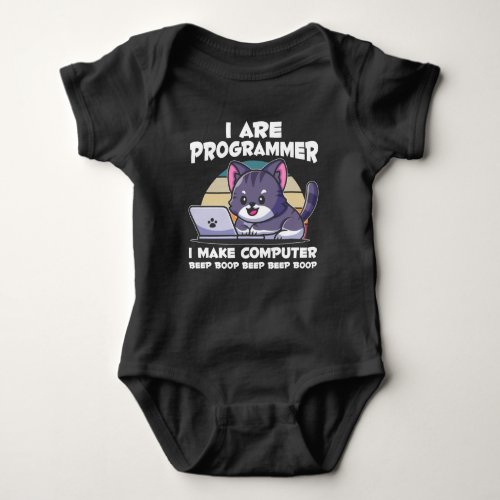 IT admin humor computer science student saying Baby Bodysuit
